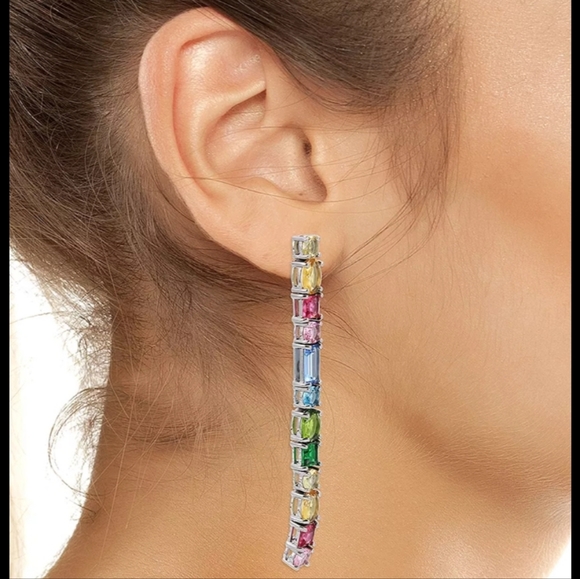 NEW Kurt Geiger Rainbow Drop Earrings - Picture 6 of 6